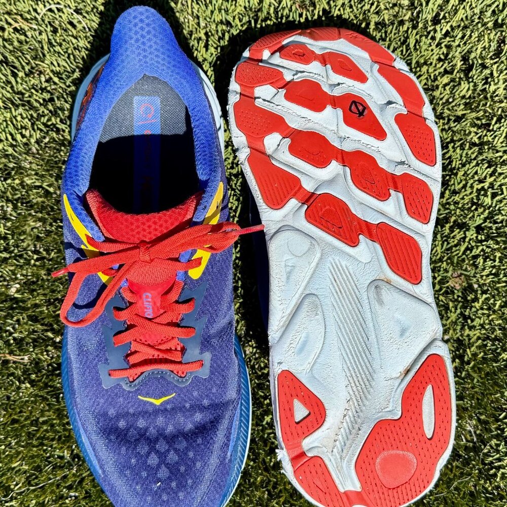 Hoka One One Clifton 9 1127895 BBDGB Blue Running Shoes Sneakers Men's Sz 13 D - Picture 4 of 7